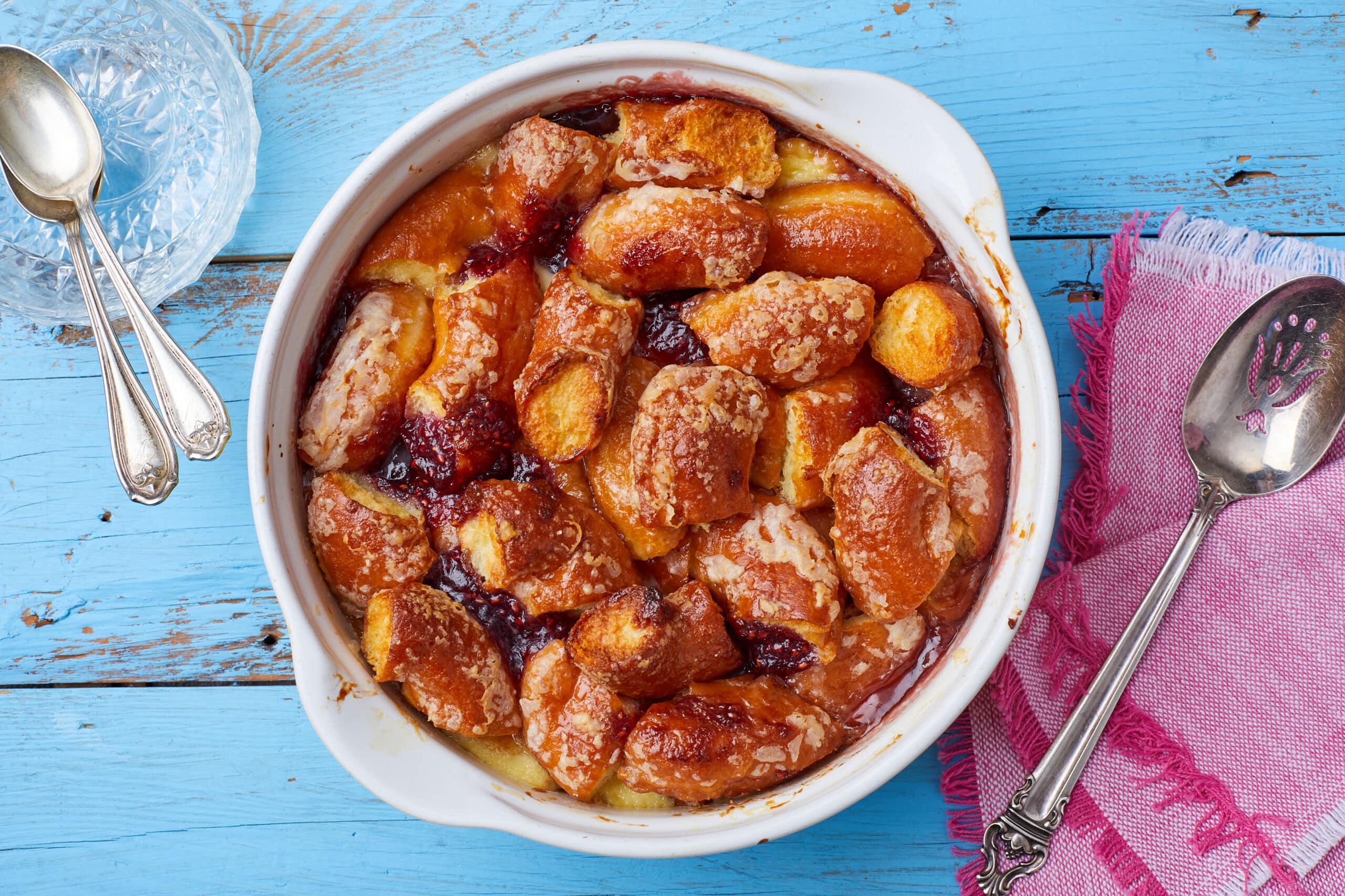 Secret to Fluffy Donut Pudding: Choose Yeasted & Day-Old